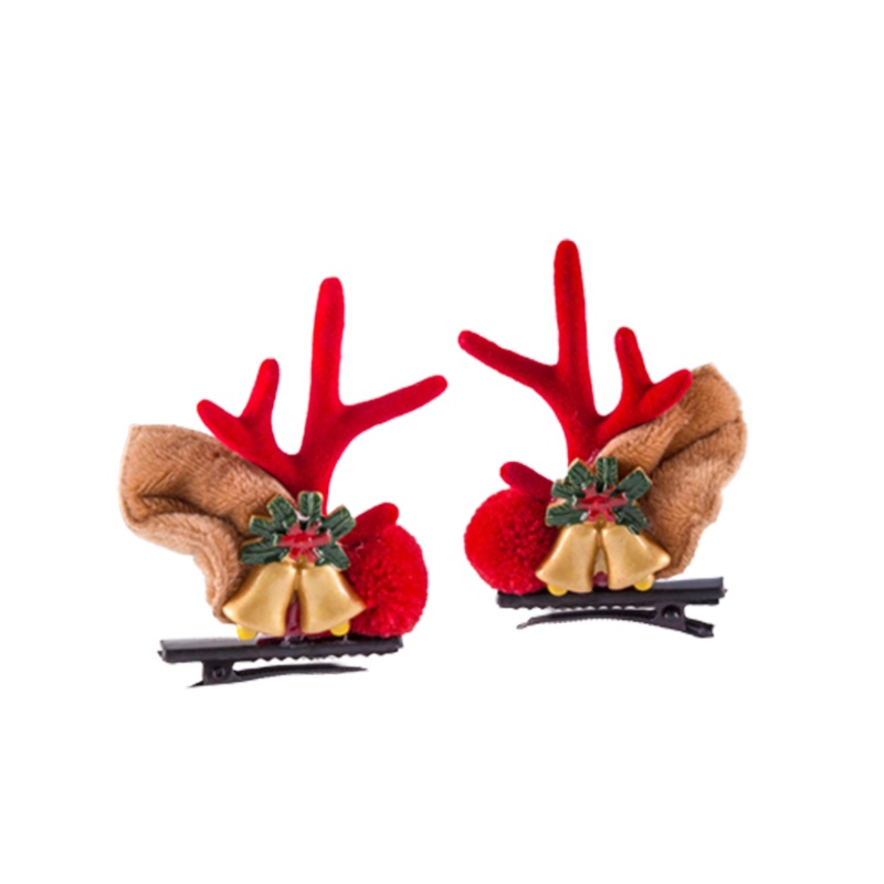 Kẹp Tóc Mini Hình Người Tuyết Hoạt Hình Chống Trượt Chủ Đề Giáng Sinh Cho Nữ