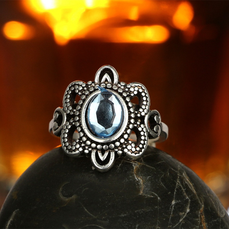 Set 13 Nhẫn Hoa Đính Đá Phong Cách Boho