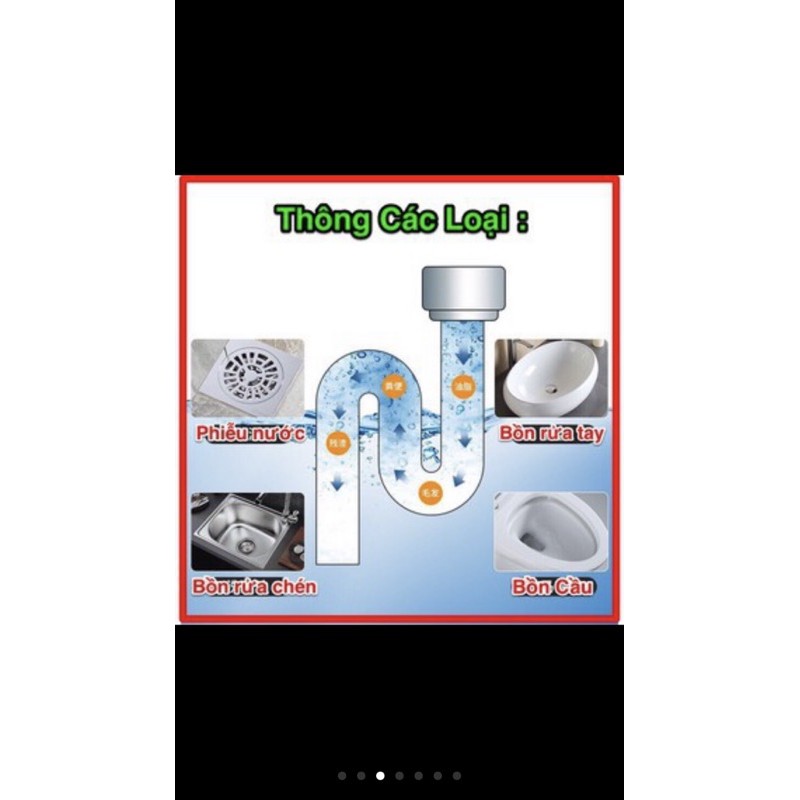 BỘT THÔNG TẮC CỐNG NẮP XANH