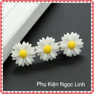 Set 2 món kẹp tóc và chun buộc tóc cúc họa mi