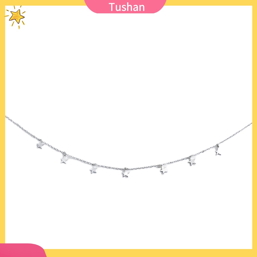 Vòng Cổ Choker Mặt Hình Ngôi Sao Năm Cánh Thời Trang Cho Nữ