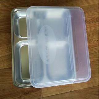 Khay Cơm Inox 4 Ngăn Lòng Sâu
