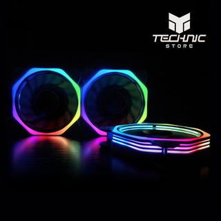 Quạt tản nhiệt Coolmoon V6 ARGB