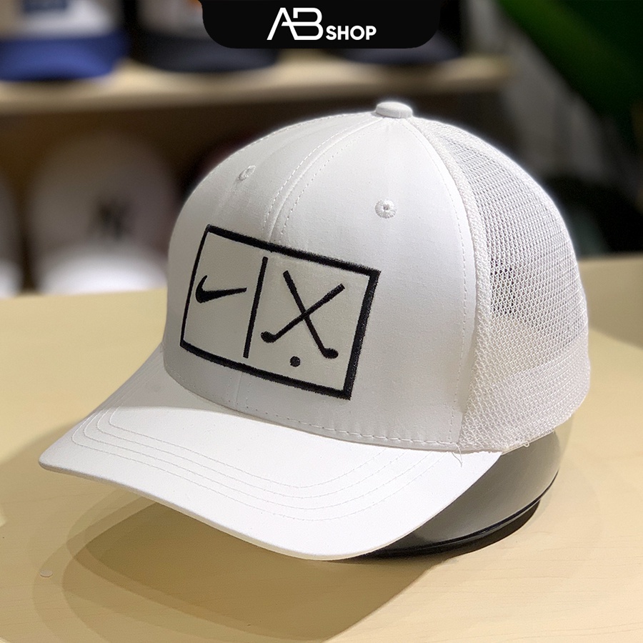 Mũ Lưỡi Trai Nike Cao Cấp Nón Bít Đuôi Unisex Trắng Đen AB-30185