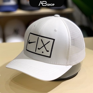 Mũ lưỡi trai nike cao cấp nón bít đuôi unisex trắng đen ab-30185