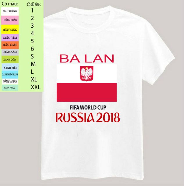 áo quốc kỳ các đội world cup 2018