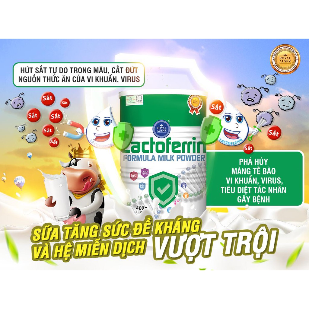 Sữa Hoàng Gia Úc Lactoferrin Formula Milk_Lon 400g