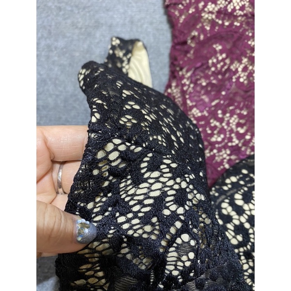 Đầm 2 dây body ren