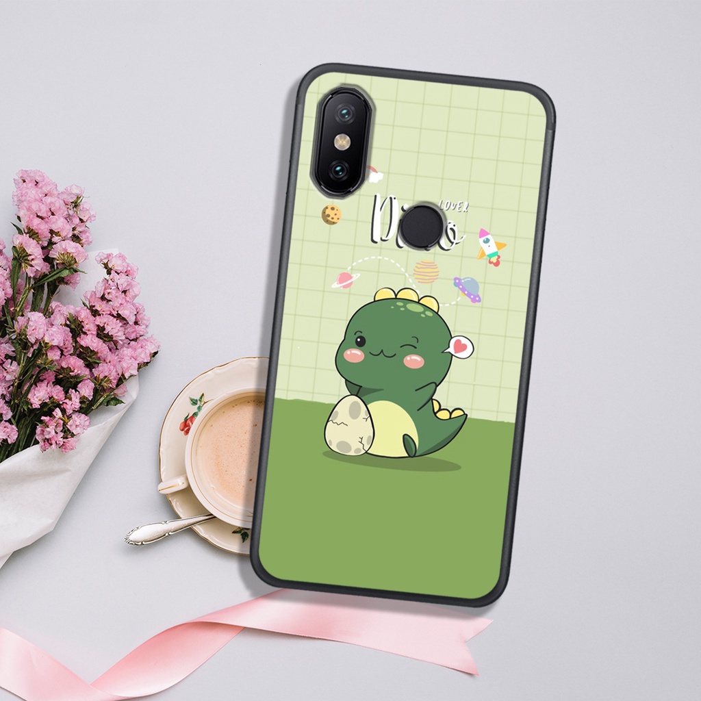 [HOT]ỐP XIAOMI MI 6X - MI A2 - MI S2 - REDMI 6 PRO - MI A2 LITE  , IN HÌNH KHỦNG LONG CHIBI SIÊU DỄ THƯƠNG.