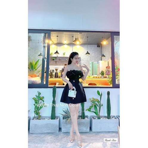 Váy Tafta Pha Bèo Ngực Mã TK5