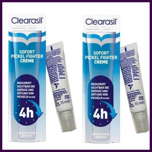 [Nhập Khẩu 100%] Kem Ngừa Mụn Clearasil Sofort Pickel Fighter Creme Hàng Đức