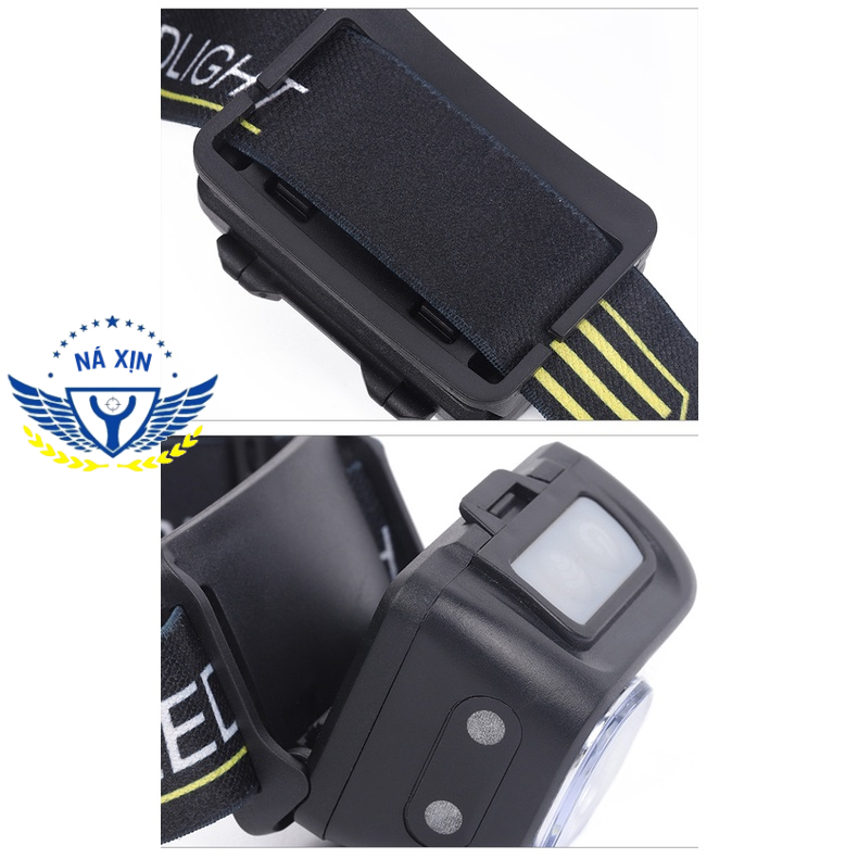 [Deal Sốc] Đèn Pin Đội Dầu - Đèn Pin Siêu Sáng Tích Điện Chống Nước - 6 Chế Độ Sáng Phối Hợp - Kết Hợp Cảm Ứng [DD01]