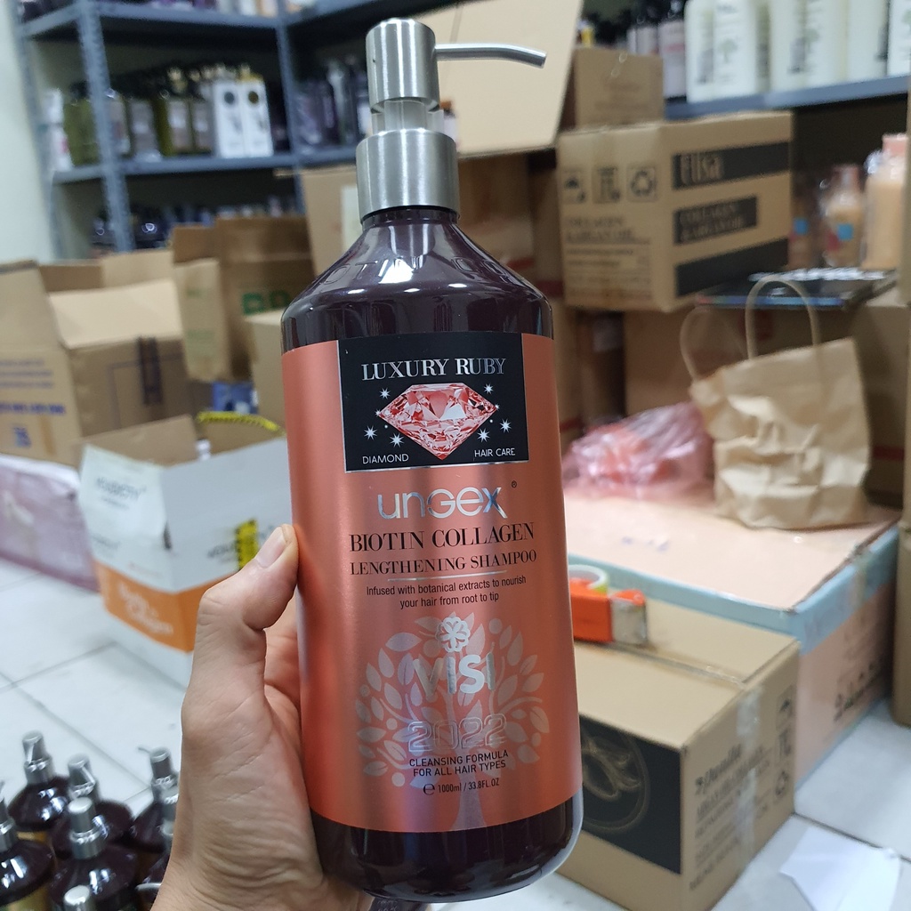 Dầu Gội Xả BIOTIN & COLLAGEN LUXURY RUBY LENGTHENING Perfum - Hương Nước Hoa Đủ 5 Mùi cặp 1000ml hàng chính hãng