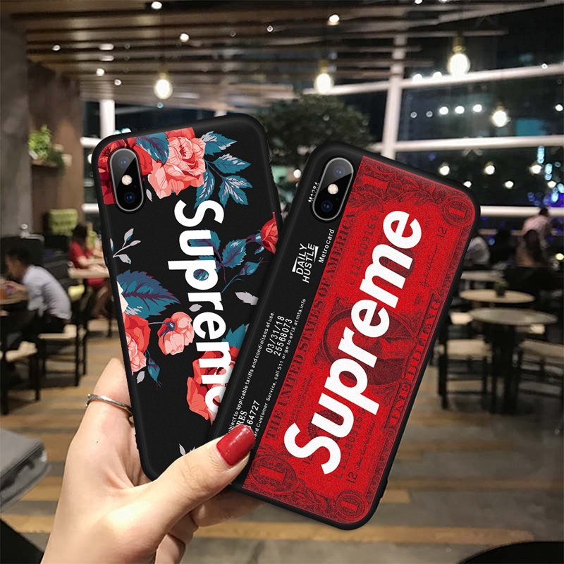 Ốp điện thoại in chữ Supreme thời trang cho iPhone XS MAX XR X 7 8 6S 6 Plus