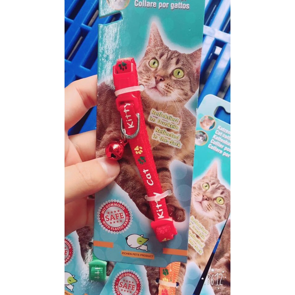 Vòng Cổ Gắn Chuông Cho mèo Kitty Cat