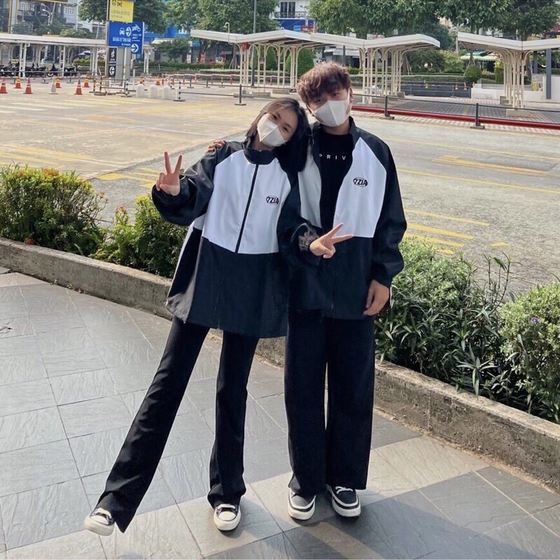 [ Kèm video] Áo Khoác Jackets Dù Mặc Cặp Form Rộng Chữ 7ZIA 2022- Chống Nắng Phong Cách Đường Phố