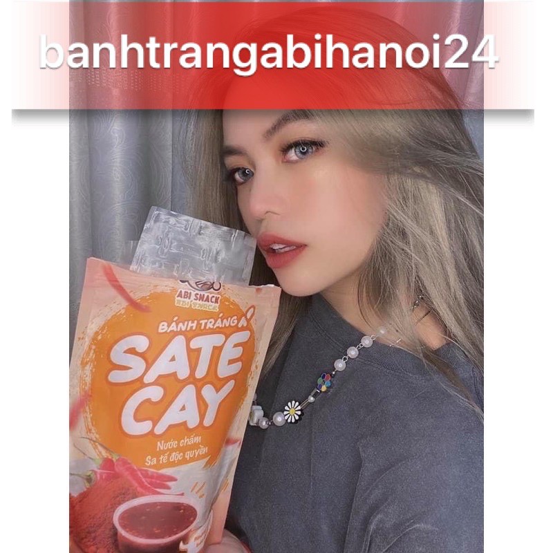 [Mã 77FMCGSALE1 giảm 10% đơn 250K] [HÀNG SẴN SLL] BÁNH TRÁNG ABI VỊ SATE CAY ĐỘC QUYỀN NƯỚC SỐT