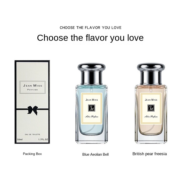 Nước Hoa JEAN MISS-Salon Hương Thơm Lâu Phai Nhiều Mùi Hương Tùy Chọn Cho Nam Và Nữ