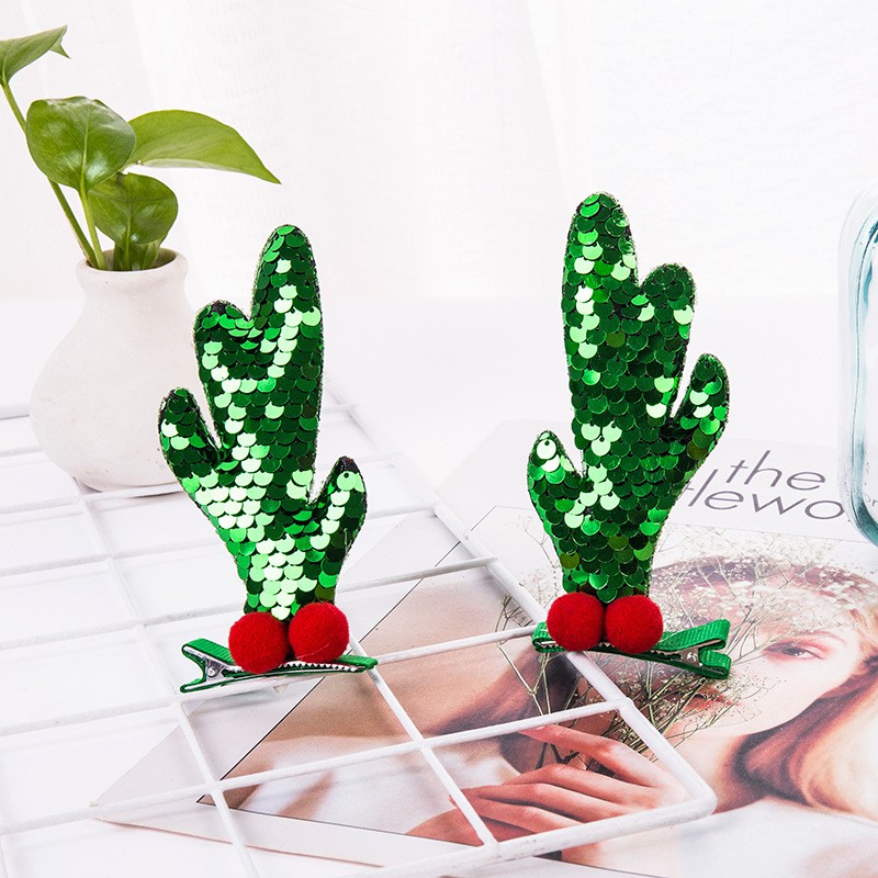 Kẹp tóc noel cho bé hình tuần lộc lấp lánh dễ thương phong cách mới lạ, người lớn cũng mang được