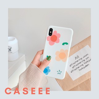 Ốp lưng iPhone vỏ mềm trắng sữa "hoa" iPhone 6/7/8/X/XS/XSMax/XR