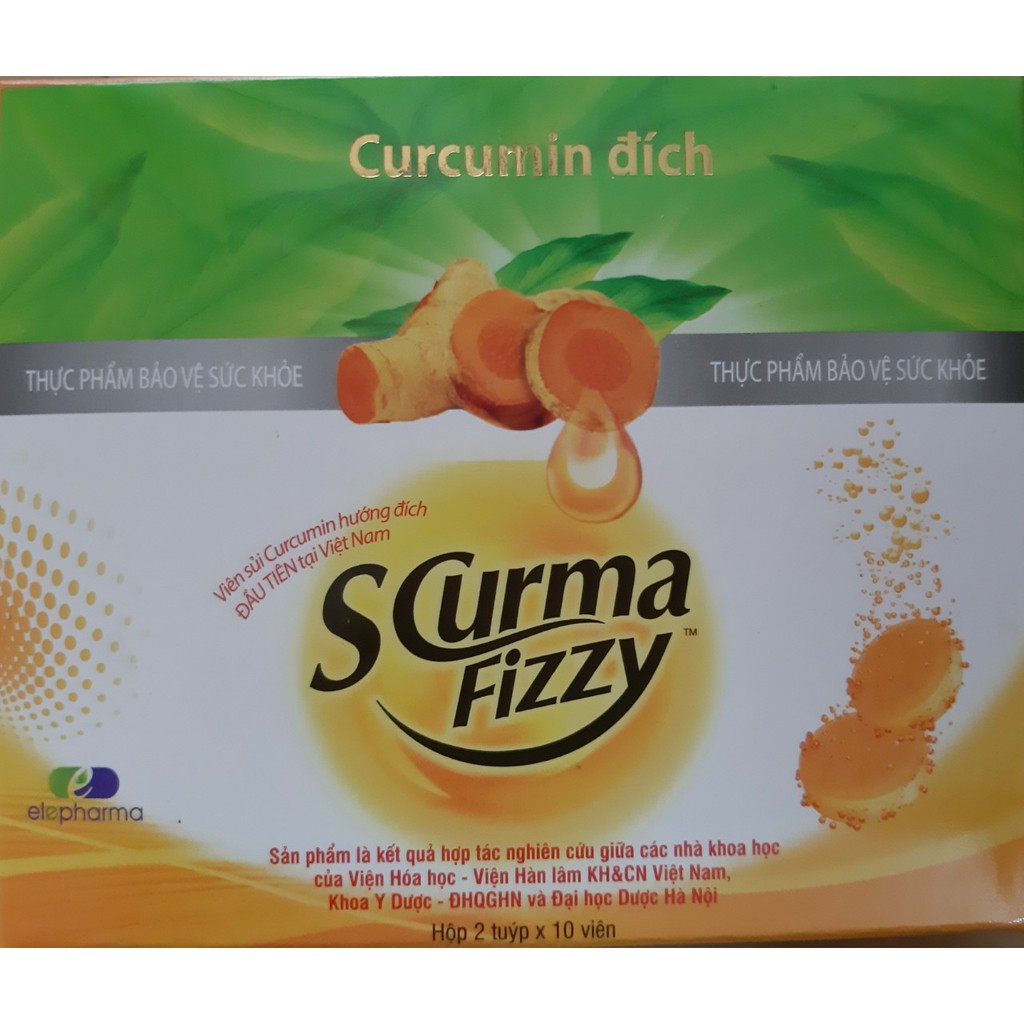 Viên sủi Curcumin hướng đích SCurma Fizzy cho bệnh viêm loét dạ dày