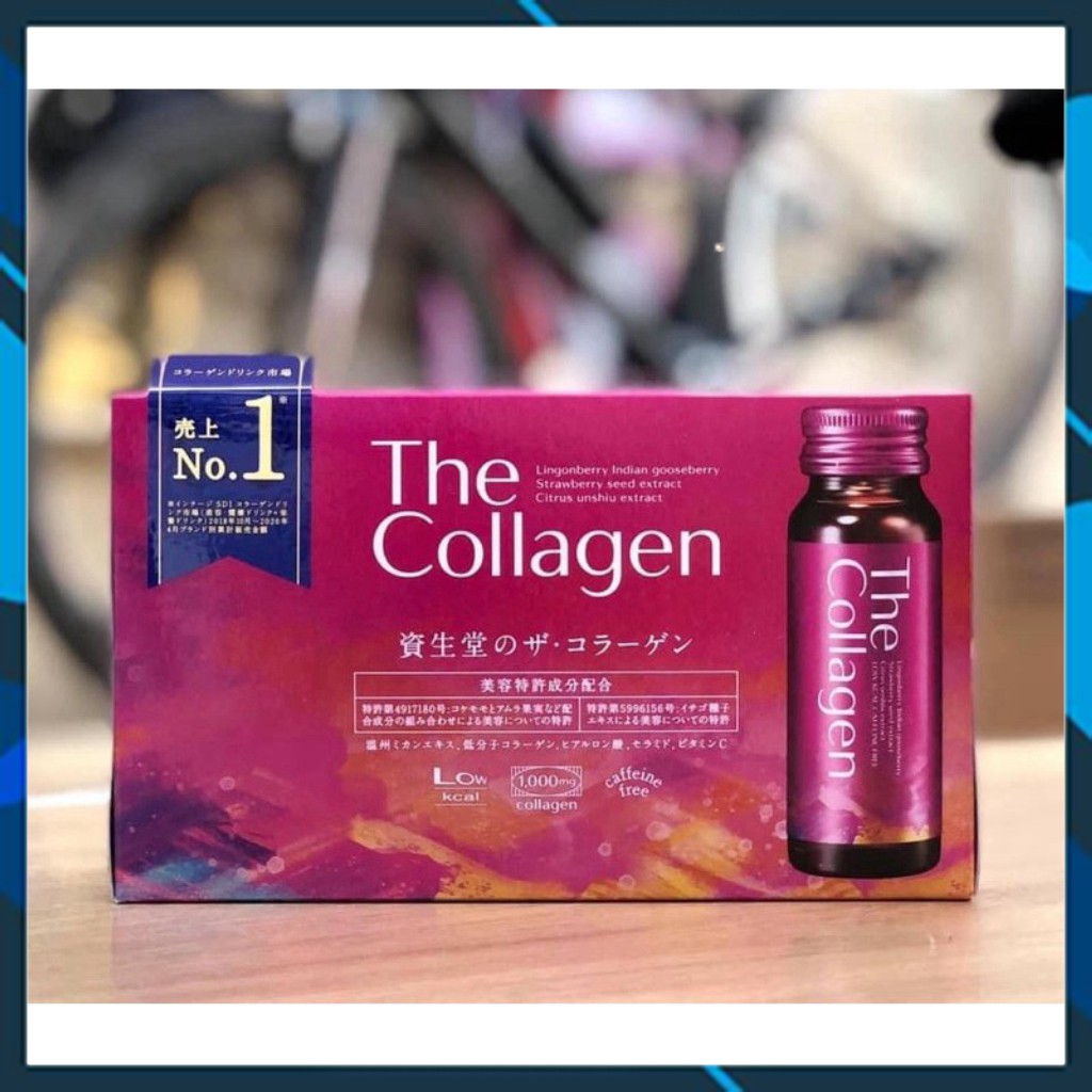The collagen Shisheido dạng nước hộp 10 chai 50ml Nhật Bản