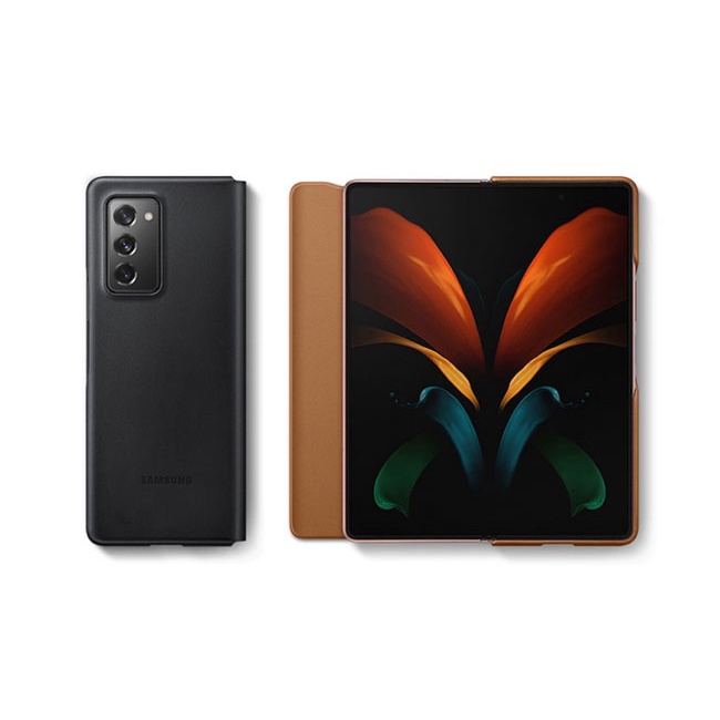 Bao Da Leather Flip Cover Samsung Galaxy Z Fold 2-Chính hãng.