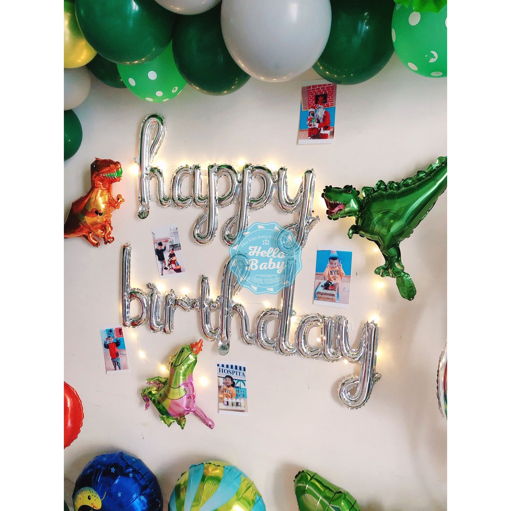 Bộ bóng chữ HAPPY BIRTHDAY font mới