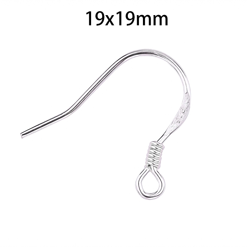 Móc khuyên tai bằng bạc 925 làm trang sức DIY