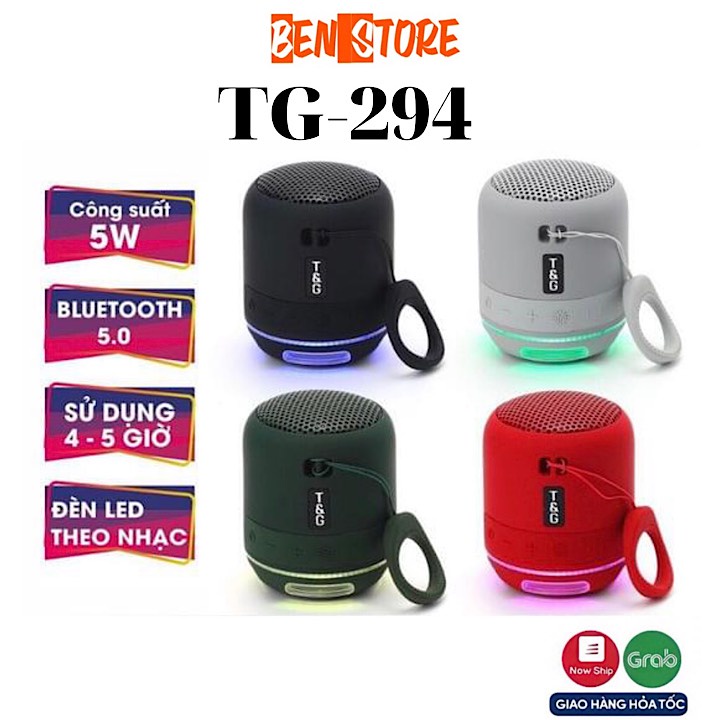 Loa bluetooth mini TG294 loa nghe nhạc bluetooth mini hỗ trợ thẻ nhớ jack 3.5 kêt nối máy tính laptop - BENSTORE86