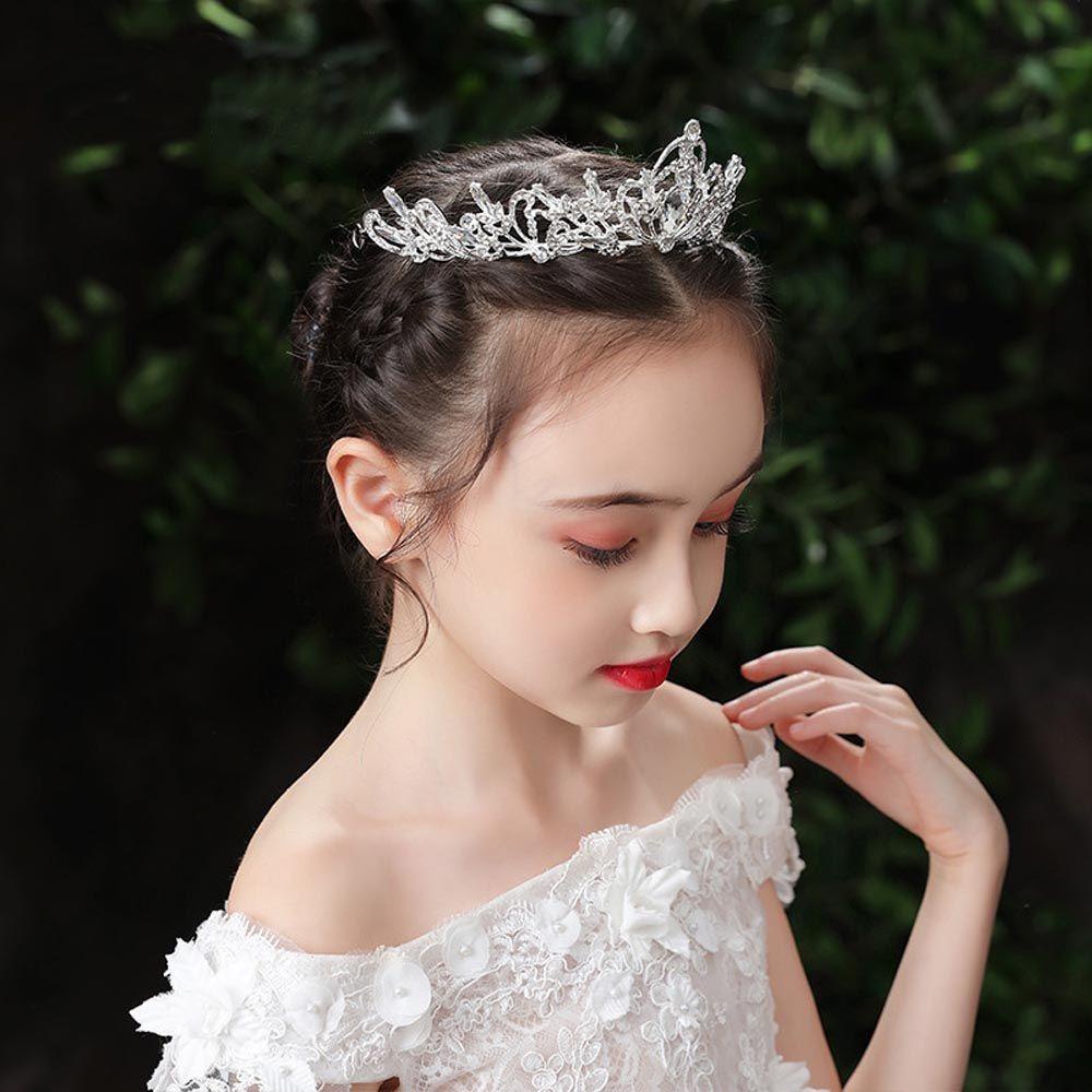 IVORY Băng Đô Cài Tóc Hình Vương Miện Phong Cách Baroque Cho Nữ