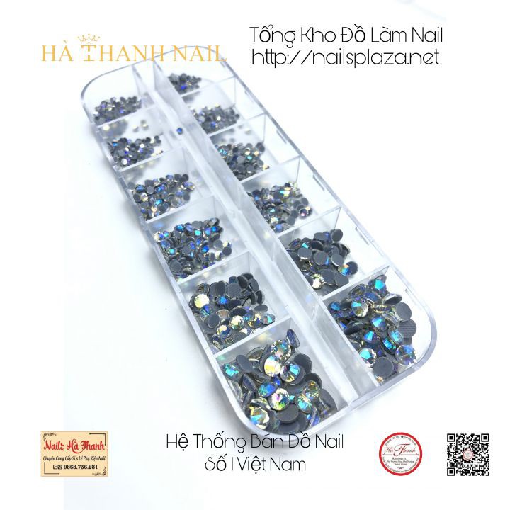 Đá Chân Keo Khay 1440 Viên Mix Size - Từ 1 đến 20