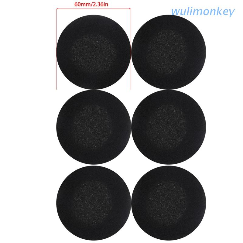 Bộ 6 Đệm Bọc Tai Nghe Đường Kính 60mm Thoải Mái