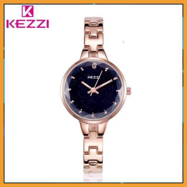 HÀNG CAO CẤP -  - Đồng hồ nữ Kezzi kw1700 hàng chính hãng dây kim loại mặt kim tuyến  - Hàng Cao Cấp