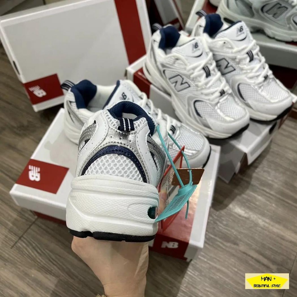 Giày thể thao New Ba.lance 530 Marathon Running màu bạc siêu đẹp, cá tính dành cho nam nữ