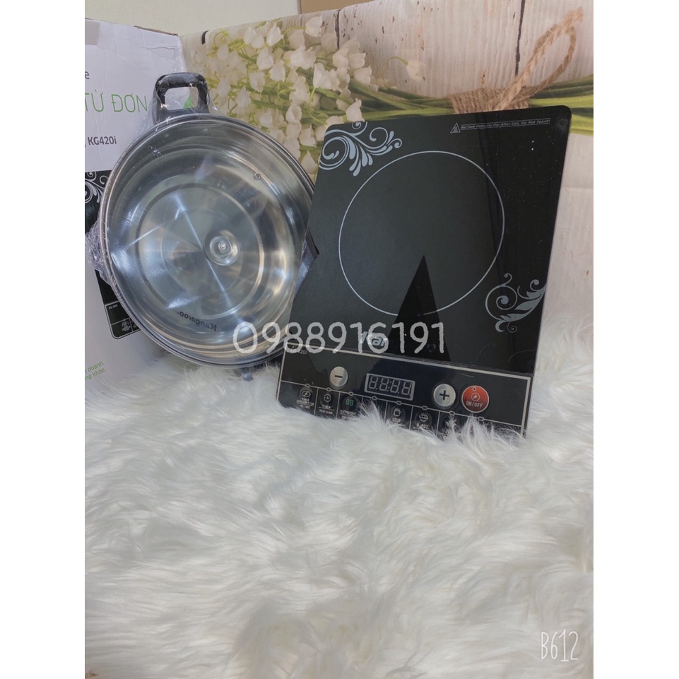 [Chính Hãng]Bếp Từ Đơn KANGAROO HR420i,Bảo Hành 12 Tháng Tặng Kèm Nồi Inox