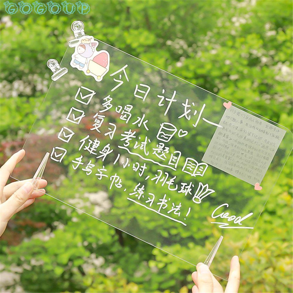 Bút Viết Bảng Trắng Bằng Acrylic Trong Suốt Có Thể Xóa Được Note