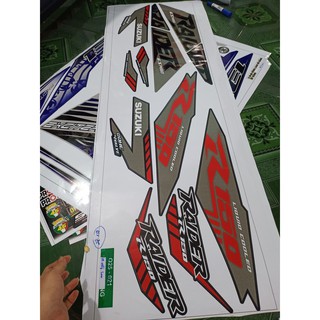 tem rời raider R150 ĐỎ ĐEN BẠC XE ĐEN