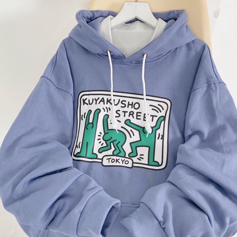Áo hoodie nỉ lót bông Tokyo unisex | BigBuy360 - bigbuy360.vn