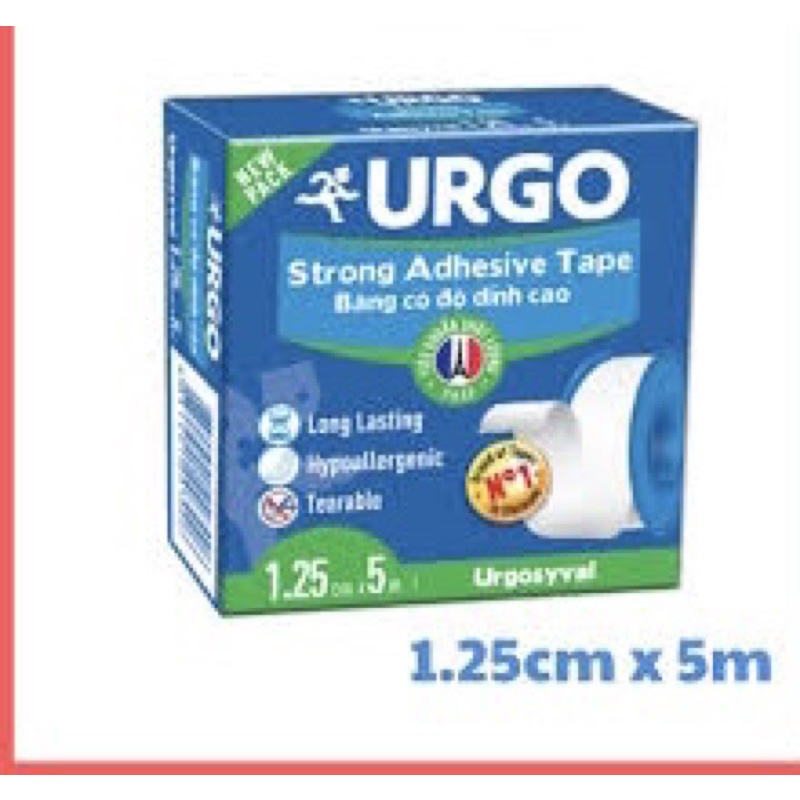 BĂNG KEO XÉ LỤA Y TẾ URGO 1,25cmx5m