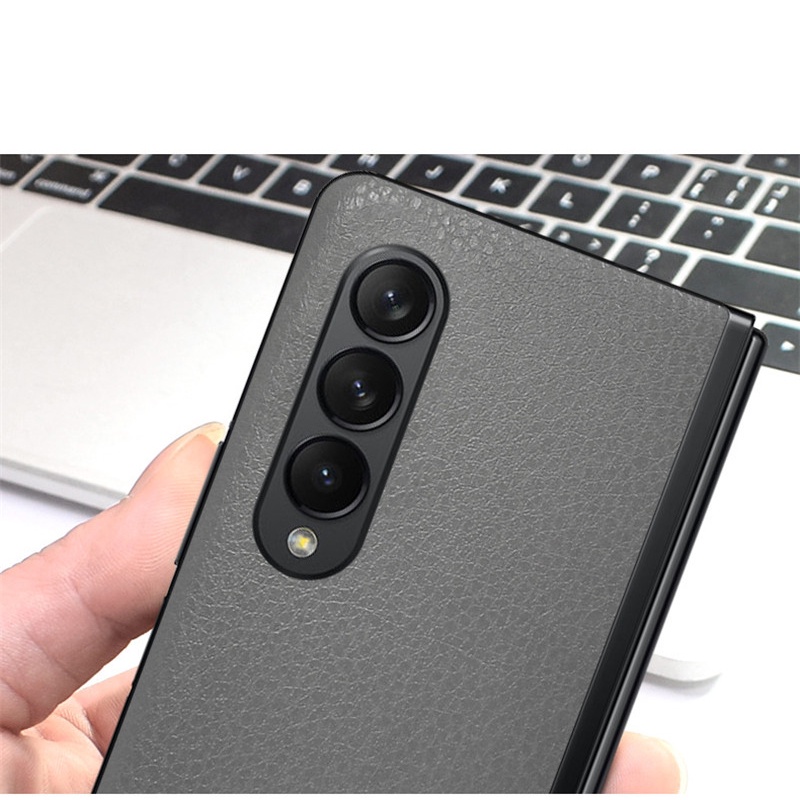 Miếng Dán Lưng Điện Thoại Giả Da Nhám Chống Dấu Vân Tay Cho Samsung Galaxy Z Flip Fold 4 2 3 Fold4 Flip4 5G