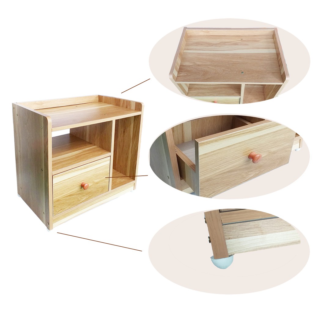 Tủ ráp phòng ngủ, tủ để đầu giường ván ép loại tốt - 42*25*40cm | BigBuy360 - bigbuy360.vn