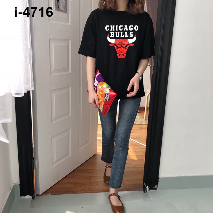 Áo Thun Nữ Unisex In CHICAGO BULLS Rẻ Bền Đẹp ATN4716