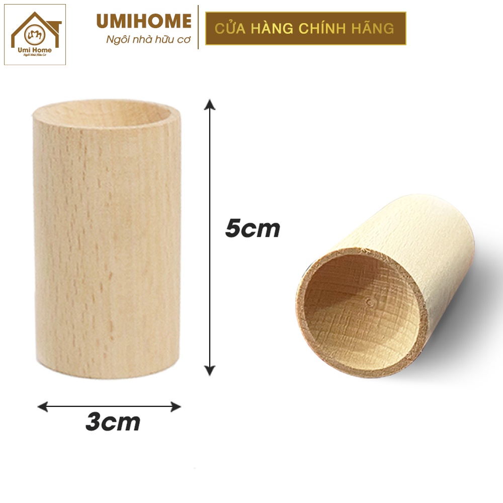 Trụ gỗ khuếch tán tinh dầu UMIHOME chất liệu gỗ Phong tự nhiên