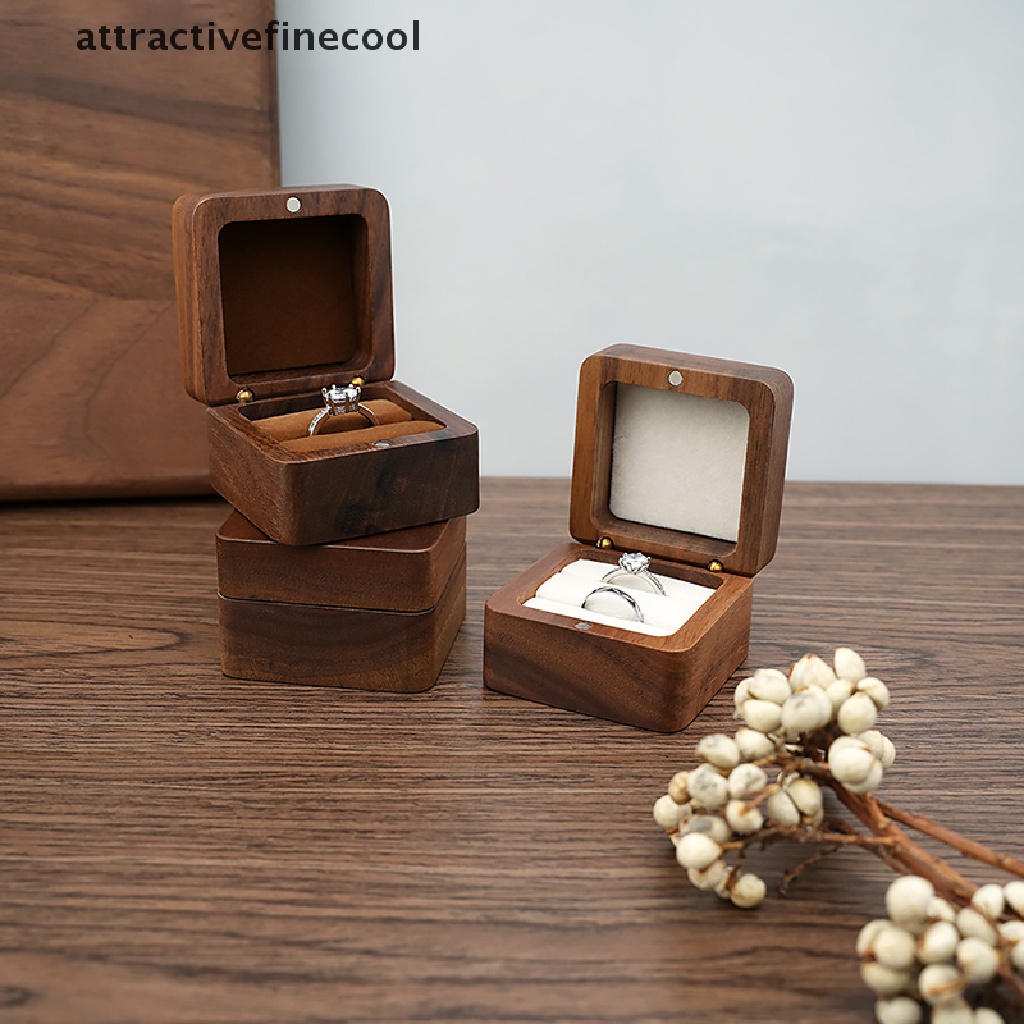 Hộp Gỗ Đựng Nhẫn Cưới Ốp