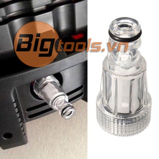 Cút lọc nước, Đầu hút nước máy rửa xe  (Loại bằng nhựa trắng, có lọc rác) - Phụ kiện đầu vào máy rửa xe áp lực