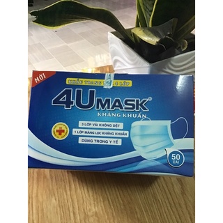 Khẩu trang y tế 4u mask kháng khuẩn