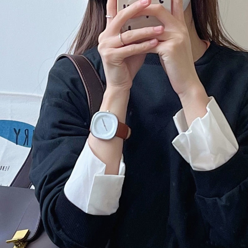 Đồng Hồ Đeo Tay Dây Da Thời Trang Cho Nữ