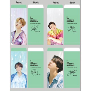 Bộ 8 bao lì xì Tết, bao thư Giáng Sinh, chúc mừng in hình BTS có chữ ký, có in theo yêu cầu