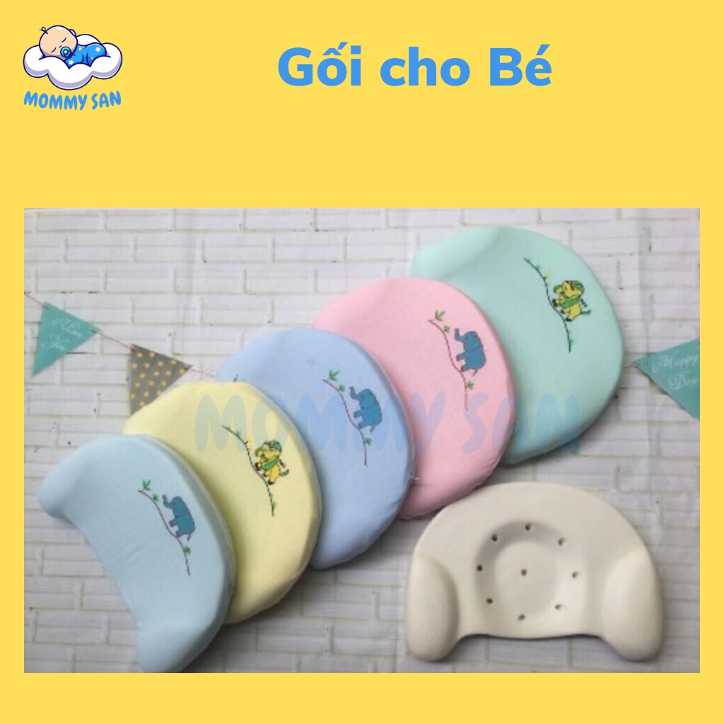 Gối cao su non cho bé Chính hãng chống bẹp đầu cho bé BH 12 tháng 1 đổi 1. Gối cao cấp Hiền Trang